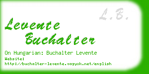 levente buchalter business card